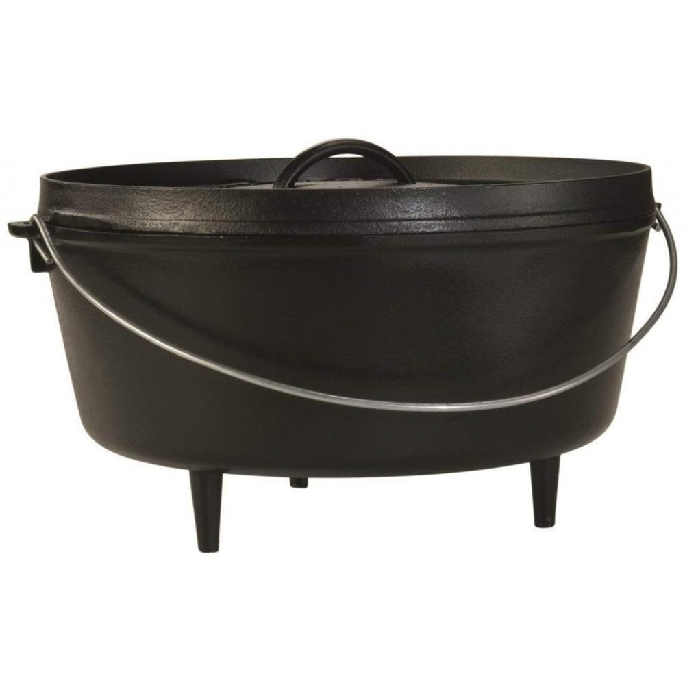 Lodge Dutch Oven 10 Inch 5 Quart Seasoned Cast Iron